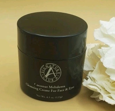 Crema limpiadora Signature Club Coconut Meltdown para rostro y ojos 4,5 oz nueva Foto 1 de 2