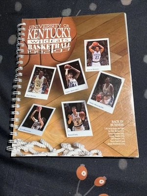 KENTUCKY WILDCATS 1993-1993 BASKETBALL MEDIA GUIDE PLAYERS VTG RARE - Image 1 of 4