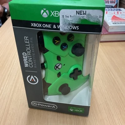 NEW Full Sized Power A BLACK  1 Wired Controller Xbox One Windows 10 PowerA*read - Image 1 of 4