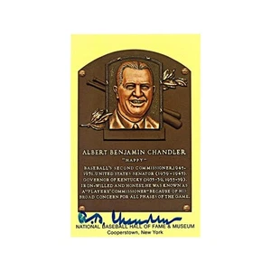 Targa HOF autografata Albert "Happy" Chandler (JSA Auth) - Foto 1 di 1