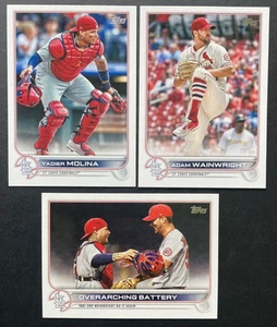 Yadier Molina & Adam Wainwright 2022 Topps Overarching Battery #473 #34 #205 - Bild 1 von 1