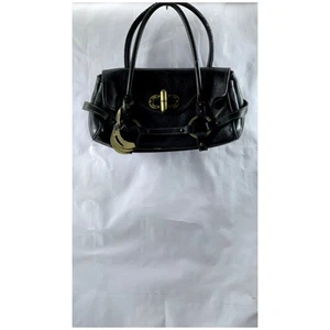 LUELLA Women's Black Leather Flap-Closure Shoulder Bag - Imagen 1 de 14