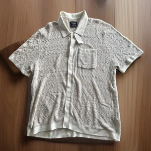 Abercrombie & Fitch Stitch Button Through Sweater Polo XL Cable Knit Style New - Picture 1 of 7