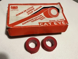 Zwei Rollen Cat Eye rot Baumwollgewebe Straßenband NEU/NOS - Lenkerband, ohne Karton - Bild 1 von 2