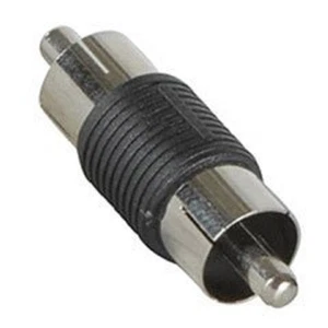 PACK 2 - RCA a RCA empalme macho - carcasa de plástico # ma95-2PK - Imagen 1 de 2