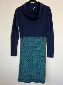 IBEX Dress S Merino Wool Cowl Neck Long Sleeve Made In USA Juliet Providence - Picture 1 of 6