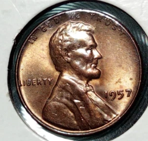 Mint Error Coin Lincoln Memorial 1c One Cent 1957 p Uncirculated Proof - Picture 1 of 23