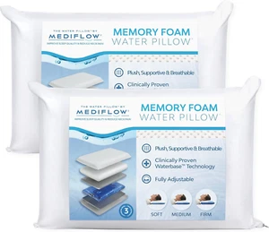 Cuscino Acqua Memory Foam Reinventato con Tecnologia Waterbase - Clinicamente Prov - Foto 1 di 6