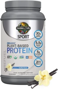 Garden of Life Organic Vegan Sport Protein Powder, Vanilla - 30g Plant Protein, - Picture 1 of 11