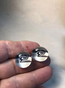 Seattle Seahawks earrings men or women stud backing - Picture 1 of 3
