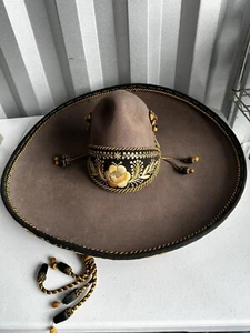 Antique Early 20th Century Tardan Mexico Sombrero RARE Embroidered AS IS - Picture 1 of 10