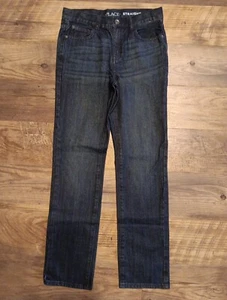 Children's Place Deep Blue Denim Jeans Pants Boy Youth 14 Slim Straight Fit NWT - Picture 1 of 6