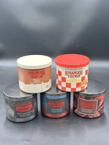 Bath And Body Works Stranger Things Chapter 1 & 2 🔥 3 Wick Candles 🔥 - Picture 1 of 17
