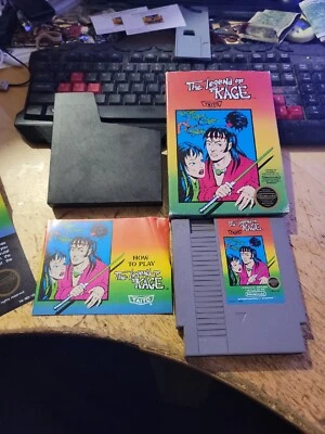 Legend of Kage 1987 Taito NES CIB 5-Screw With Poster Please See Pictures  - Image 1 of 4
