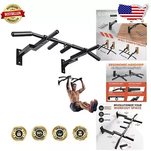 Sturdy Multi-Grip Pull-Up Bar with Ergonomic Handles - Max 300 lbs - Picture 1 of 8