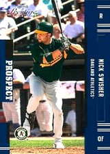 2005 Playoff Prestige #154 Nick Swisher Oakland Athletics