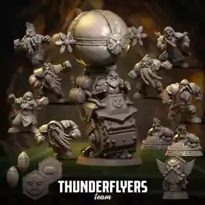 3D Printed - Thunder Flyers Full - Fantasy Football - Read Description - Picture 1 of 2