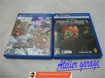 USED SONY Playstation Portable Vita Minecraft + Airship Q 2 Set Japanese Version - Image 1 of 4