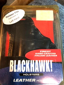 LH Blackhawk CQC Leather Holster For 1911 Colt Commander 4" Size 2 - Picture 1 of 5