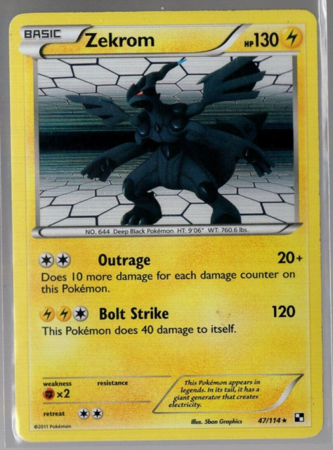 Carta Pokémon Zekrom 2011 di seconda mano per 15 EUR su Madrid su WALLAPOP