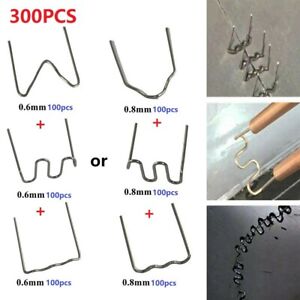 300PCS 0.6/0.8mm Hot Stapler Staples For Plastic Welder/Car Bumper Repair Kit