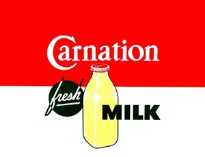 TIN SIGN "Carnation Milk"  Dairy Signs  Rustic Wall Decor - Picture 1 of 1