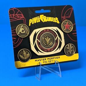 Mighty Morphin Power Rangers Dr. O Tommy Master Morpher Power Coin Pin Set x6