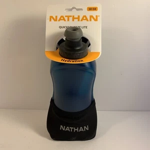 Nathan Quick Squeeze Lite negro/azul marino 18 onzas - Imagen 1 de 5