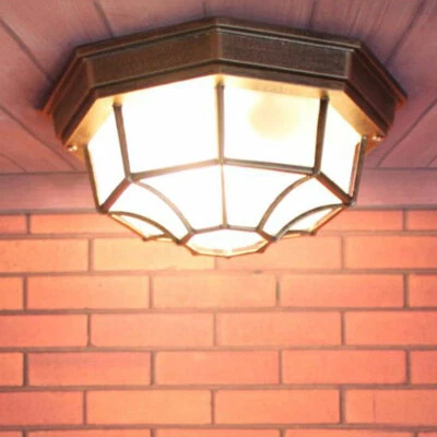 Rustic Industrial Outdoor Pendant Vintage Hanging Ceiling Light Lamp Fixture - Image 1 of 4