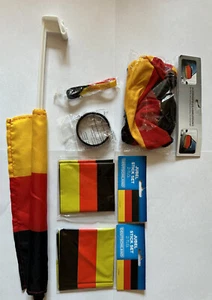 Deutschland Fanset Autoflagge, Stickerset, Armbänder, Aussenspiegelverkleidung - Bild 1 von 9