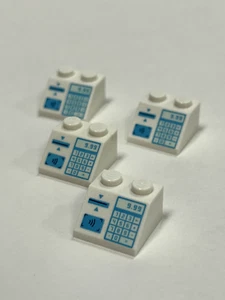 Lego White Sloped Computer Panel Minifigure Accessory - Picture 1 of 1