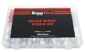 Assorted Box Bleed screws Metric & Imperial Brake bleed Nipples Caliper Caps 195 - Picture 1 of 3