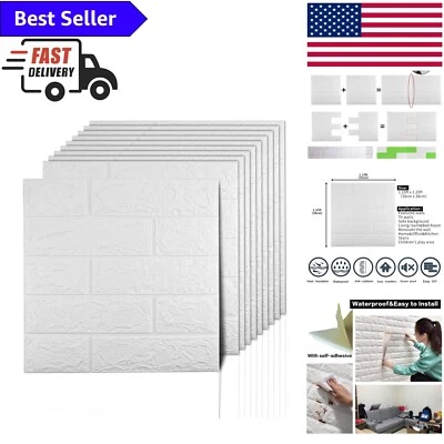 Elegant 3D Peel and Stick Foam Wall Panels for Modern Home Decor - 14.5 Sq Ft - Image 1 of 4