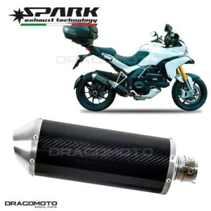 DUCATI MULTISTRADA 1200 2010-2014 Exhaust SPARK OVAL Carbon GDU1602COM - Picture 1 of 5