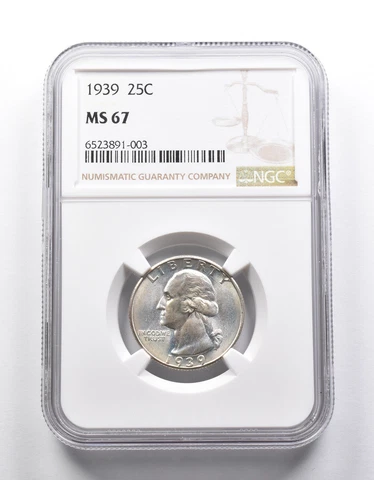 MS67 1939 Washington Quarter NGC *2536 Cover