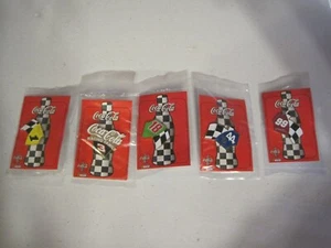 1998 LOT OF 5 NASCAR COCA-COLA RACING FAMILY PUZZLE LAPEL PINS--FACTORY SEALED - Picture 1 of 11