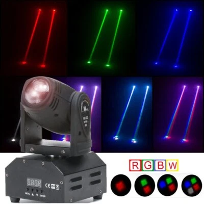 100W Mini Moving Head Stage Lights LED DMX Beam Spot light RGBW DJ Disco Lights - Image 1 of 4