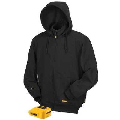 DEWALT 12V/20V Black Heated Hoodie Large DCHJ067B-L w/USB Adapter (Bare, New) - Image 1 of 4