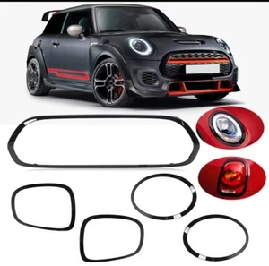Kit Modanature Nero Lucido Mini F55 F56 F57 CopperS Jcw 2014 In Poi - Foto 1 di 4