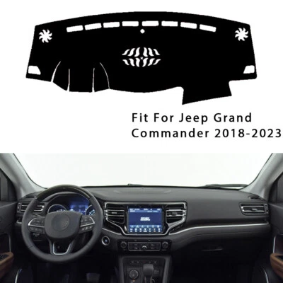 Dash Mat Cover Dashboard Non-slip Sun For Jeep Grand Commander 2018-2023 - Imagen 1 de 4