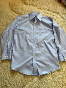 Joseph & Feiss bügelfreies blaues Hemd Größe 15 1/2 32/33 100% Baumwolle - Bild 1 von 3