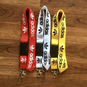 Paquete de 3 Adidas Cordones Desmontables Llavero Identificación Llaves Soporte Correa Teléfono Lote - Imagen 1 de 1