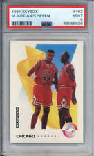 1991 Skybox #462 Michael Jordan/Scottie Pippen Chicago Bulls PSA 9.0