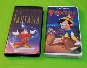 ๐ผ Pinocchio and Fantasia (VHS) Walt Disney Masterpiece Collection clamshell - Picture 1 of 4