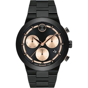 Movado 3601282 kräftiges schwarzes Zifferblatt Quarzuhr für Herren - Bild 1 von 3