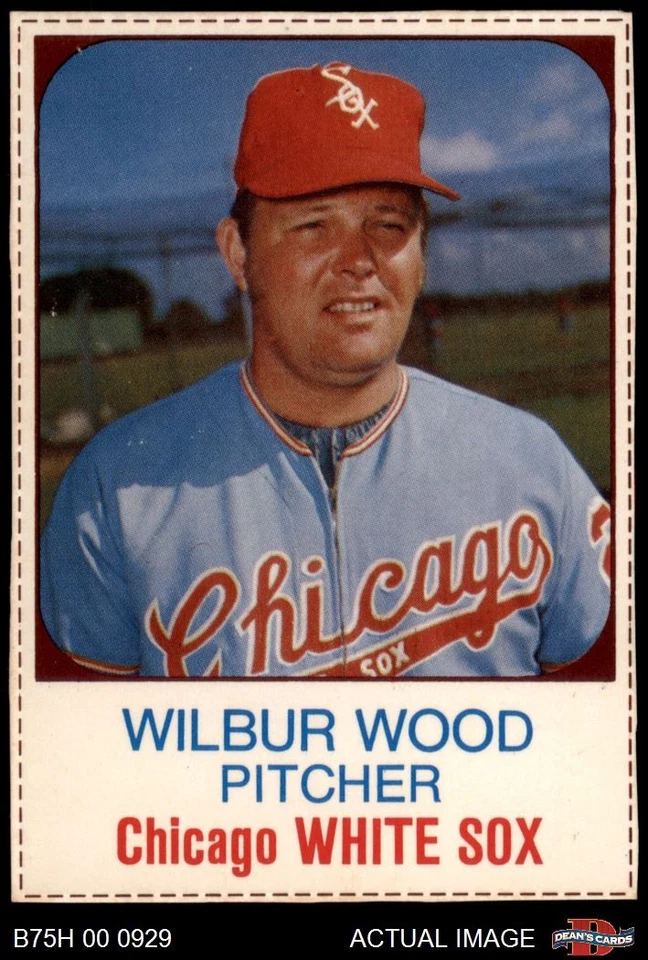 1975 Hostess #68 Wilbur Wood White Sox 7 - NM - Image 1 of 1