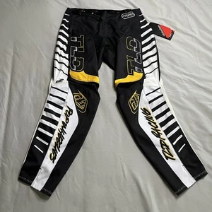 Troy Lee Designs TLD GP Pro Pants Mens 32x28 Black White Gold Off-Road Motocross - Picture 1 of 20