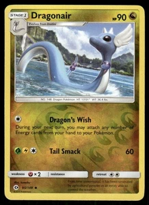 Pokemon Tcg Dragonair [Reverse Holo] #95 Pokemon Sun & Moon LP - Picture 1 of 2