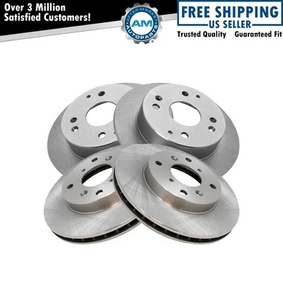 Front & Rear Brake Rotors Set For 1998-1999 Acura CL 1998-2002 Honda Accord - Image 1 of 4