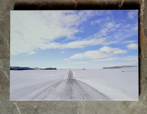 Pre-owned Canvas Art Winter Snow Scene 20x14 Canvas Created By Jestine Hensley - Picture 1 of 3